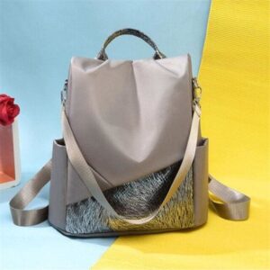 Oxford rugzak - Camel, 32x13x32cm