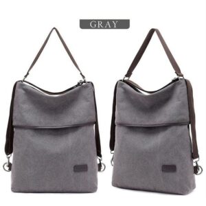 Rugzak canvas vintage - Grijs