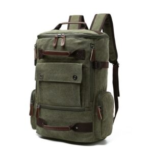 Stoffen rugzak vintage - Groen
