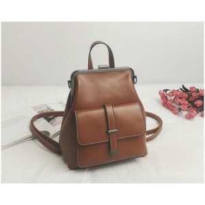 Vintage lederen rugzak - Bruin