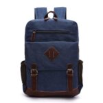 Vintage rugzak canvas - Blauw